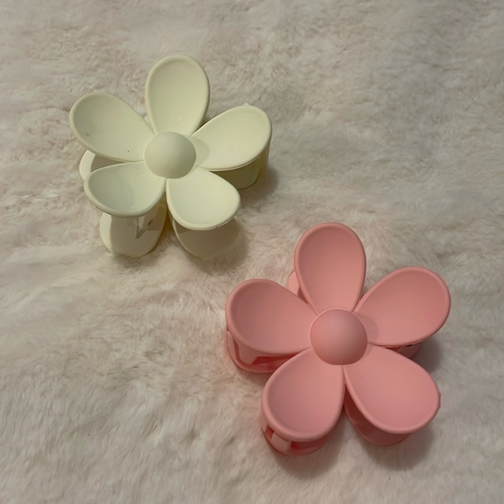 Flower Claw Clip Set of 2
